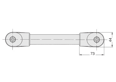 Schéma 3 + Poignée DB 
avec tube aluminium de diam. 30mm 
